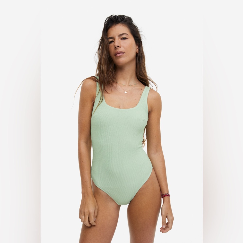 H&M scrunchie one piece swimsuit size XL